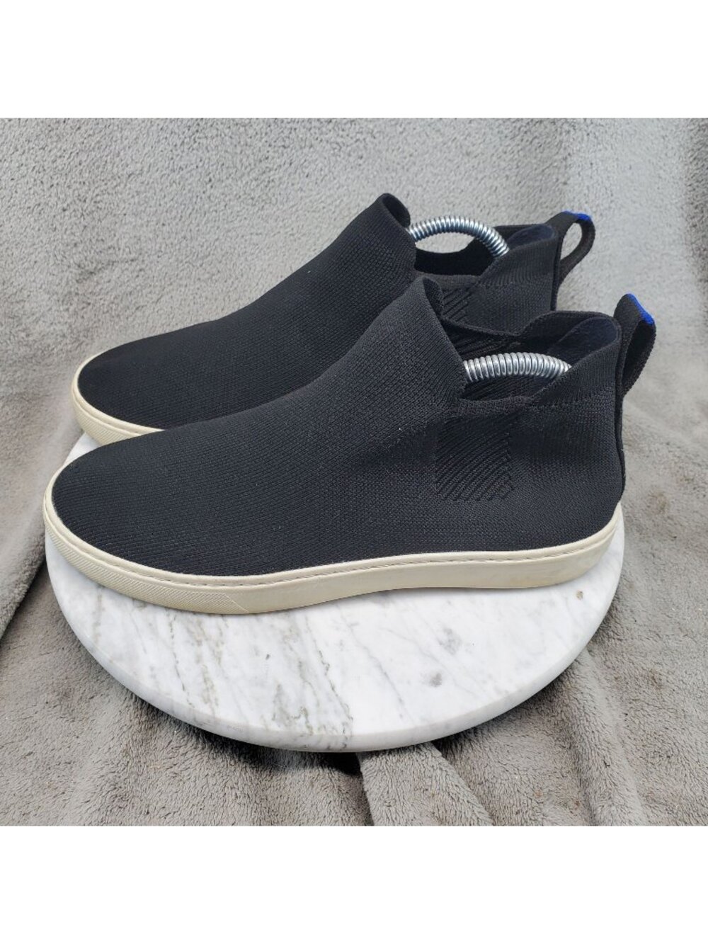 Rothy's Shoes Women's Size 9 Black Textile The Chelsea Boot *Read*